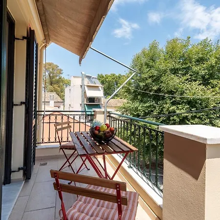 Quiet Sea View 1bd Apartment, Corfu Town Anemomylos